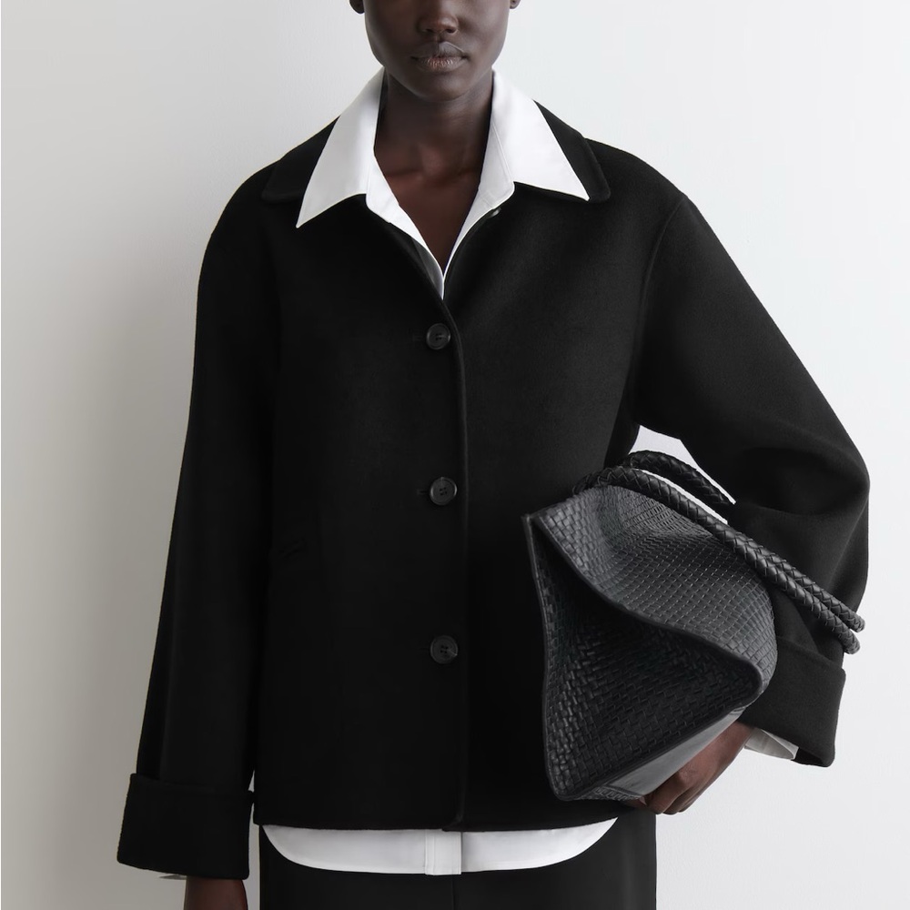 NWT COS DOUBLE-FACED WOOL SHORT JACKET SMALL S - Picture 8 of 11